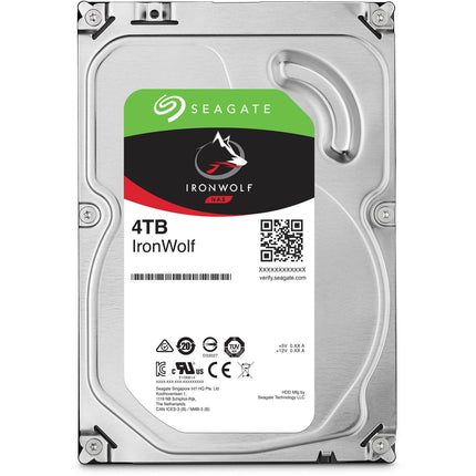 Seagate 4TB IronWolf Disco Duro Interno NAS 3.5" 5400 rpm SATA III 256MB Cache