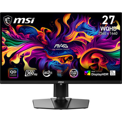 MSI MAG 271QPX Monitor Gaming 26.5" QD-OLED 1440p 360 Hz HDR