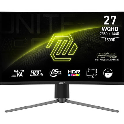 MSI MAG 27CQ6PF Monitor Curvo Gaming 27" QHD 1440p 180 Hz HDR