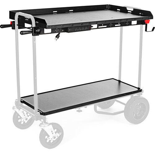 Lava Cart EGON Superficie de Trabajo con Estantes Ganchos y Enchufe