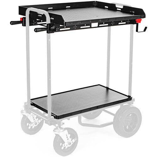 Lava Cart MOTI Superficie de Trabajo con Estantes Bordes y Ganchos