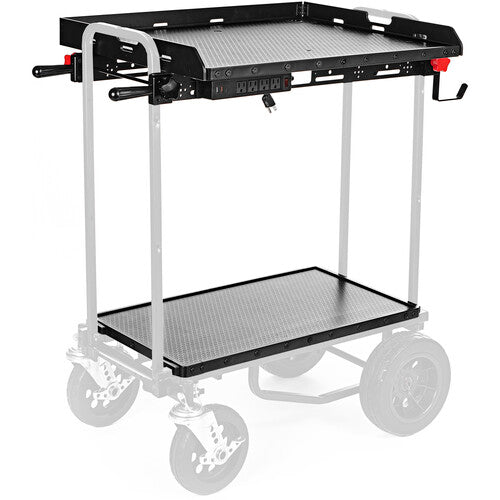 Lava Cart MOTI superficie de trabajo 28 pulgadas con ganchos y toma corriente integrada