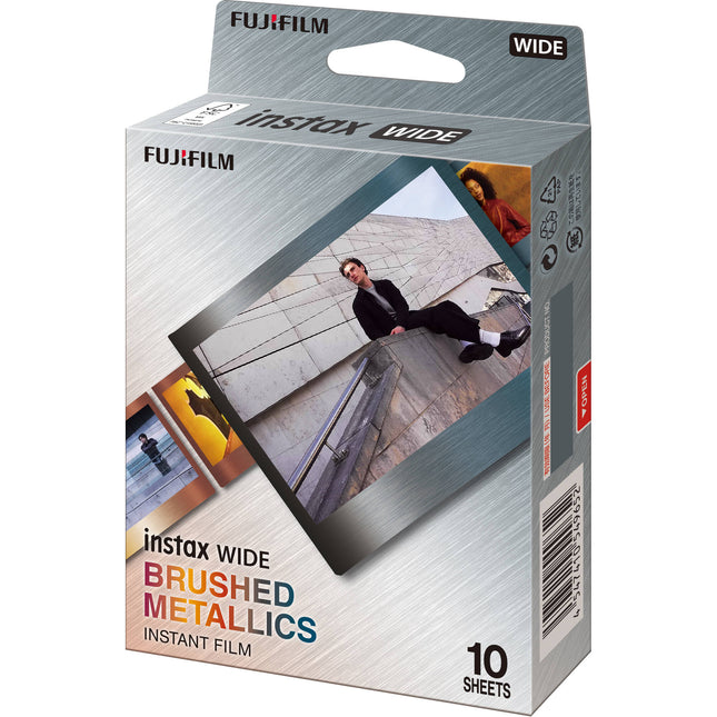 FUJIFILM instax WIDE Película instantánea 10 exposiciones borde metálico