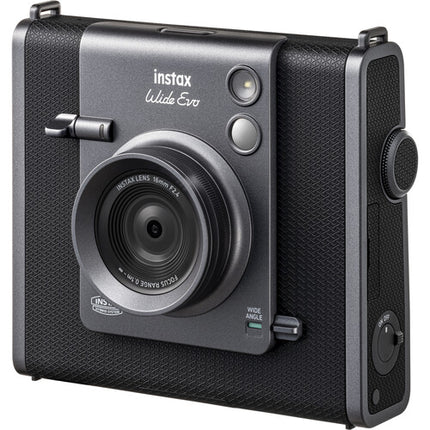 FUJIFILM instax WIDE EVO Cámara híbrida 16MP Lente 16mm con Kit película 20 hojas