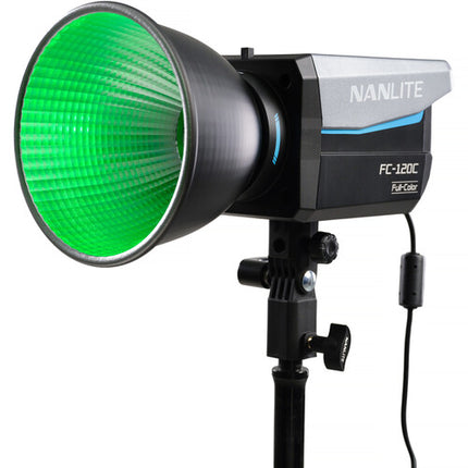 Nanlite FC120C Proyector LED RGB 12850 Lux 2700-7500K con Reflector y Estuche rígido