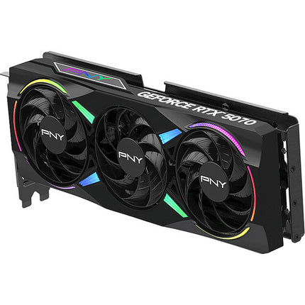 PNY NVIDIA GeForce RTX 5070 ARGB tarjeta gráfica 12GB GDDR7 Triple Fan RGB
