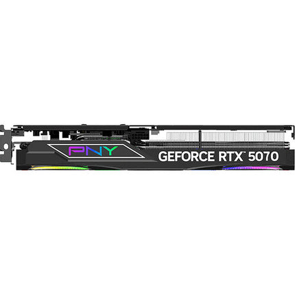 PNY NVIDIA GeForce RTX 5070 ARGB tarjeta gráfica 12GB GDDR7 Triple Fan RGB