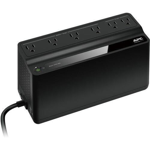 APC Back-UPS BN450M SAI 450 VA 255W con 6 Salidas NEMA 5-15R y Protección de Equipos