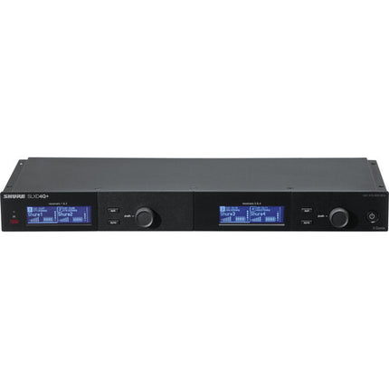 Shure SLXD4QDAN+ receptor inalámbrico digital cuádruple con Dante 138 MHz rango de sintonía