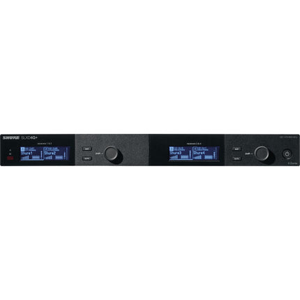 Shure SLXD4QDAN+ receptor inalámbrico digital cuádruple con Dante 138 MHz rango de sintonía