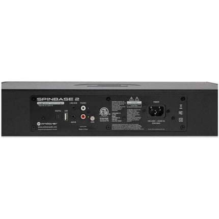 Andover Audio SpinBase 2 Base para Tocadiscos con Bluetooth y Amplificador Integrado Negro
