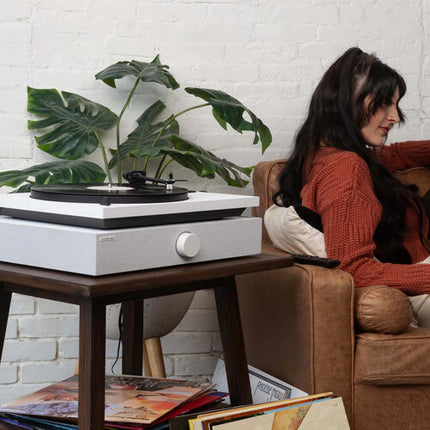 Andover Audio SpinBase 2 Base para Tocadiscos con Bluetooth y Control Remoto Blanca