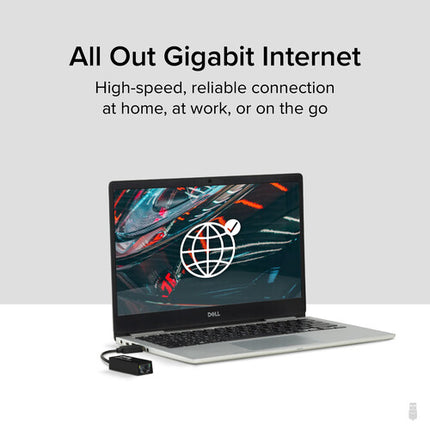 Adaptador Plugable USB-A 3.0 a Ethernet Gigabit RJ45 700 MB/s