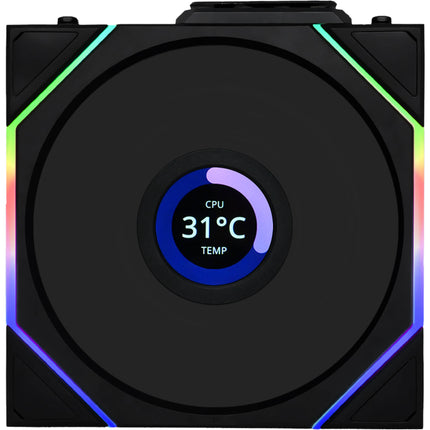 Lian Li 120mm UNI FAN TL LCD Ventilador para Caja RGB Wireless 1900 rpm 1.6" pantalla