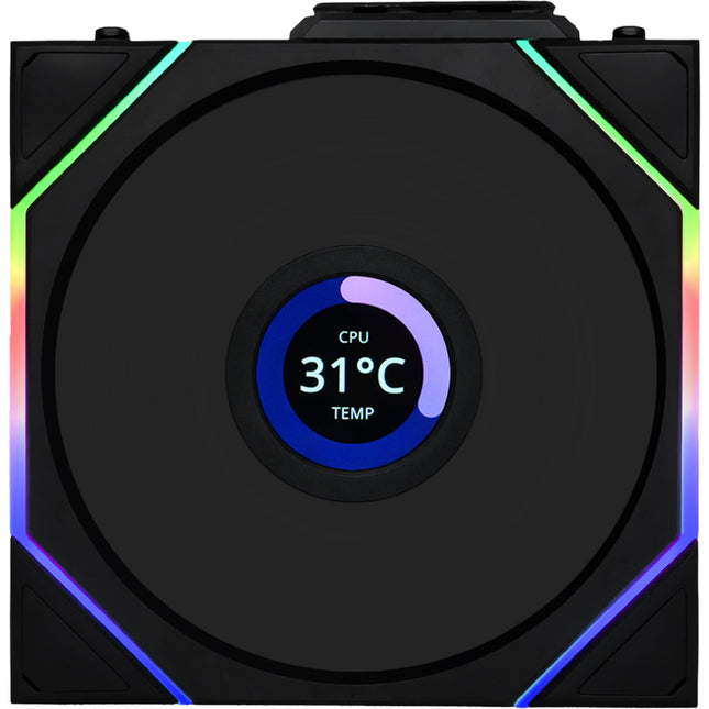 Lian Li 120mm UNI FAN TL LCD Ventilador para Caja RGB Wireless 1900 rpm 1.6" pantalla