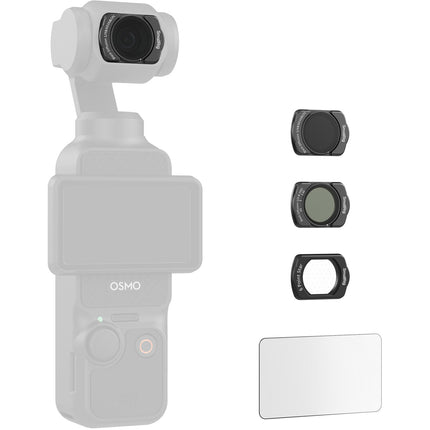 SmallRig Kit de Filtros Multifuncional para DJI Osmo Pocket 3 con Filtro ND16 CPL y Vidrio Templado