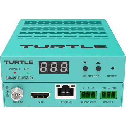 Turtle AV Darwin HD Receptor AV sobre IP HDMI 1080p60 4:4:4 PoE