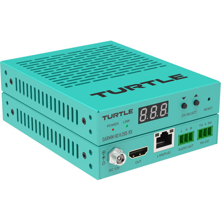 Turtle AV Darwin HD Receptor AV sobre IP HDMI 1080p60 4:4:4 PoE