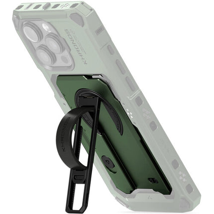 Tilta Khronos Backplate Magnética Multifuncional para iPhone 16 Pro Max Verde Bosque con Soporte y Cuchilla Retráctil