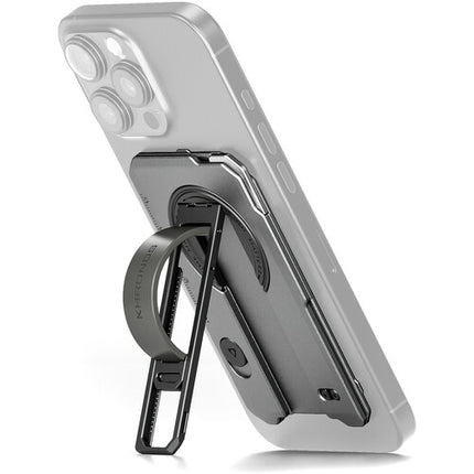 Tilta Khronos Placa Trasera Magnética Multifuncional para iPhone 16 Pro Max Gris Espacial Kickstand y Cuchillo Retráctil