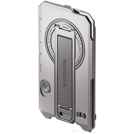 Tilta Khronos Backplate Magnético Multifuncional para iPhone 16 Pro Max Blanco Titanio MagSafe y Soporte Integrado