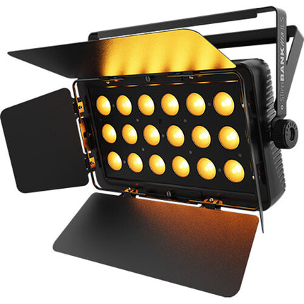 CHAUVET DJ SlimBANK H18 ILS Luz LED Wash 18 LEDs 27° Ángulo con Barndoor y Cable de Poder