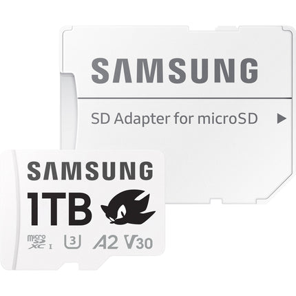 Samsung 1TB PRO Plus Sonic the Hedgehog microSDXC para consolas 180 MB/s 130 MB/s con adaptador SD