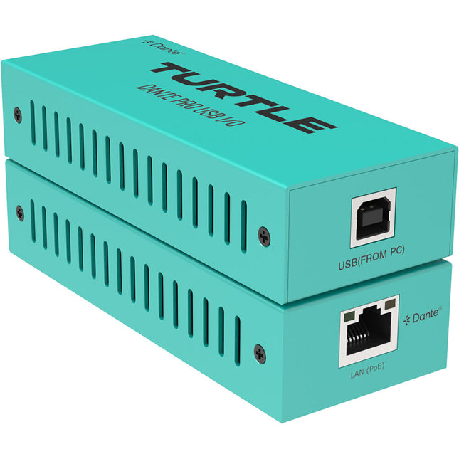 Turtle AV Pro Adaptador USB-B a Dante Audio 24-Bit 192 kHz 5 Años Garantía