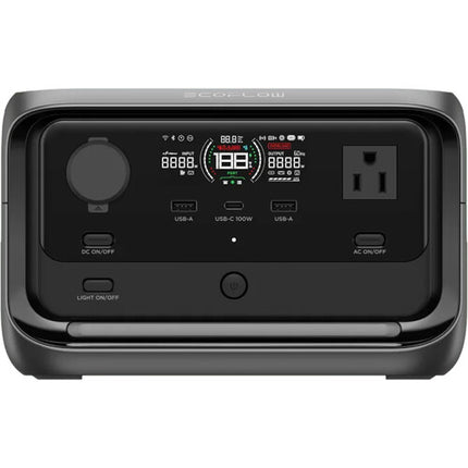 EcoFlow RIVER 3 Plus Estación de Energía Portátil 286Wh 600W 3 Salidas AC