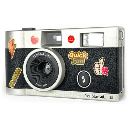 YES!STAR S1 Kit Cámara 35mm Lente 31mm f11 Flash Incluido