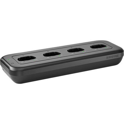 Estación de carga en red Shure MXWNDX4 para micrófonos inalámbricos MXW neXt 4 bahías con USB-C