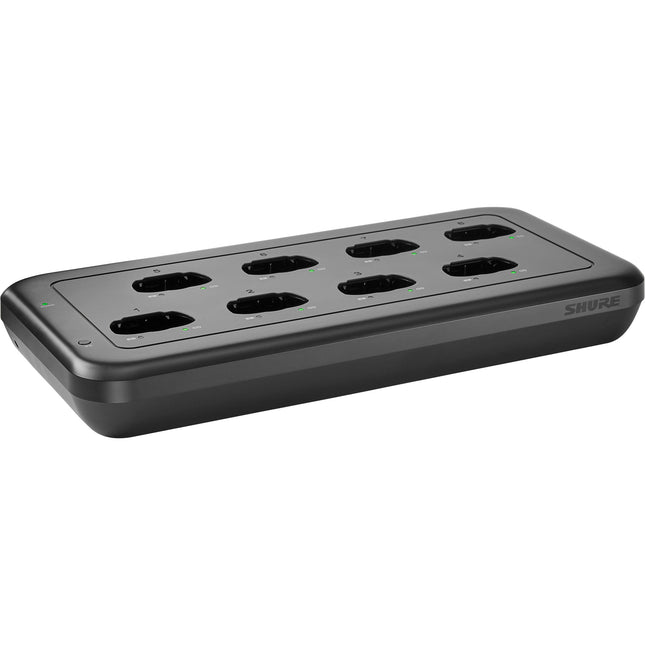 Estación de carga en red Shure MXWNDX8 8 bahías para micrófonos inalámbricos con suministro USB-C