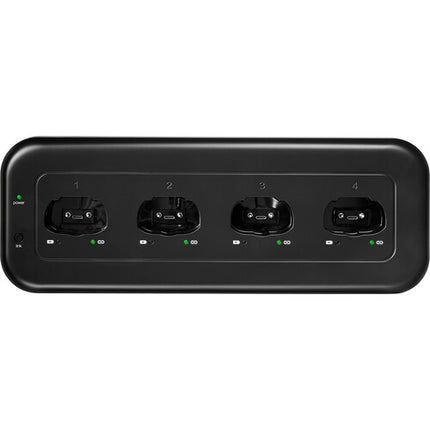 Estación de carga en red Shure MXWNDX4 para micrófonos inalámbricos MXW neXt 4 bahías con USB-C