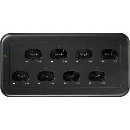 Estación de carga en red Shure MXWNDX8 8 bahías para micrófonos inalámbricos con suministro USB-C