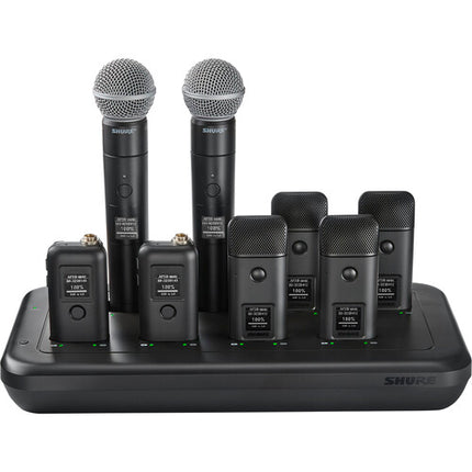 Estación de carga en red Shure MXWNDX8 8 bahías para micrófonos inalámbricos con suministro USB-C