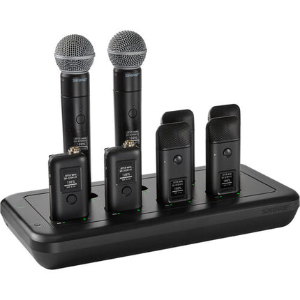 Estación de carga en red Shure MXWNDX8 8 bahías para micrófonos inalámbricos con suministro USB-C