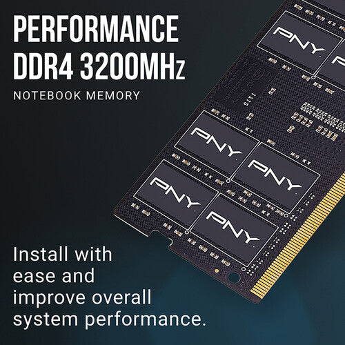 PNY 64GB DDR4 3200 MHz SO-DIMM Kit de Memoria 2x32GB 260 pines