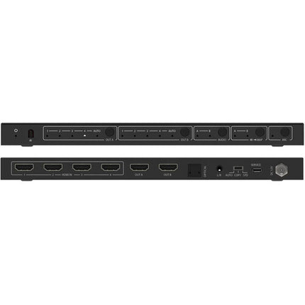 DVDO 4K 4x2 conmutador matriz HDMI con salidas de audio HDR ARC 4K60 18Gbps