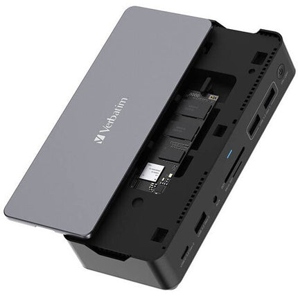Verbatim 15 en 1 Estación de Acoplamiento USB-C Pro con SSD 80W y HDMI 8K