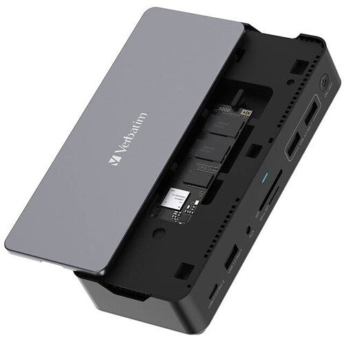 Verbatim 15 en 1 Estación de Acoplamiento USB-C Pro con SSD 80W y HDMI 8K