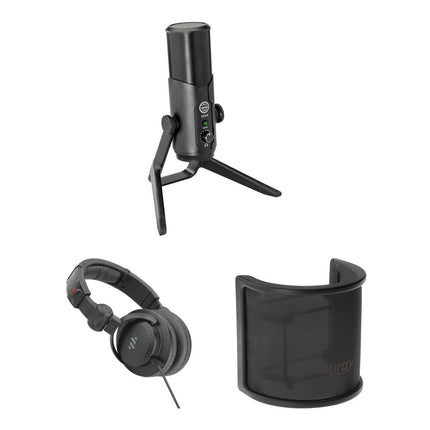 Senal UC4-B Micrófono Profesional USB Multimodal 16/24 Bit Auriculares y Filtro Pop