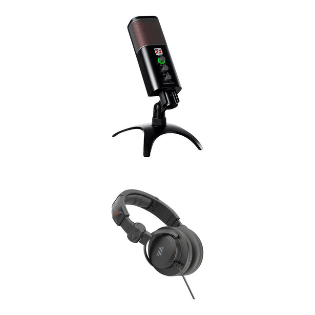 sE Electronics NEOM Micrófono USB Cardioide Condensador Kit con Auriculares Monitor 40mm
