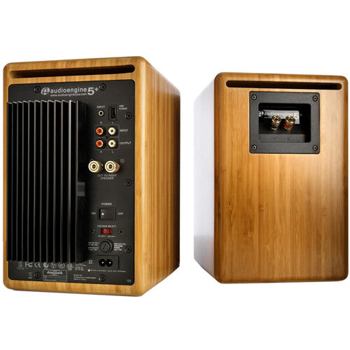 Audioengine A5+ Altavoces de Estantería 2 Vías 100W RMS Bamboo Natural