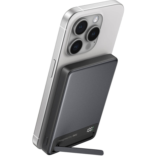 INIU MagPro Ultra Slim 10K Power Bank 10000mAh 15W carga inalámbrica negro