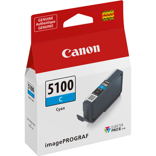 Canon PFI-5100 LUCIA PRO II Tinta Cian 14.4mL para impresora imagePROGRAF PRO-310