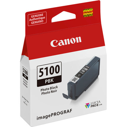 Canon PFI-5100 LUCIA PRO II Tanque de Tinta Negra Foto 14.4mL Pigmentada