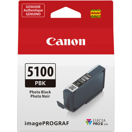 Canon PFI-5100 LUCIA PRO II Tanque de Tinta Negra Foto 14.4mL Pigmentada