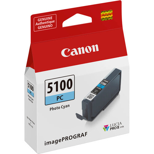 Canon PFI-5100 LUCIA PRO II Tinta Foto Cyan 14.4mL para imagePROGRAF PRO-310