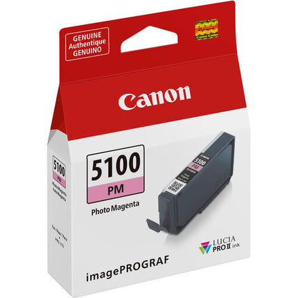 Canon PFI-5100 LUCIA PRO II Tanque de Tinta Foto Magenta 14.4mL Pigmentada para imagePROGRAF PRO-310
