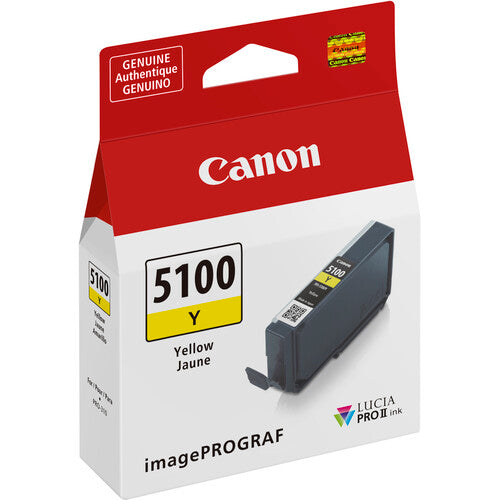 Canon PFI-5100 LUCIA PRO II Tinta Amarilla 14.4mL para Impresora Inkjet